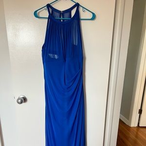 David’s Bridal Size 14 Horizon Blue Bridesmaid Dress